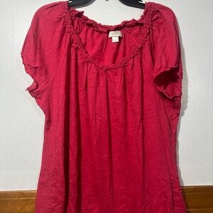 LOFT Women's Pink Top